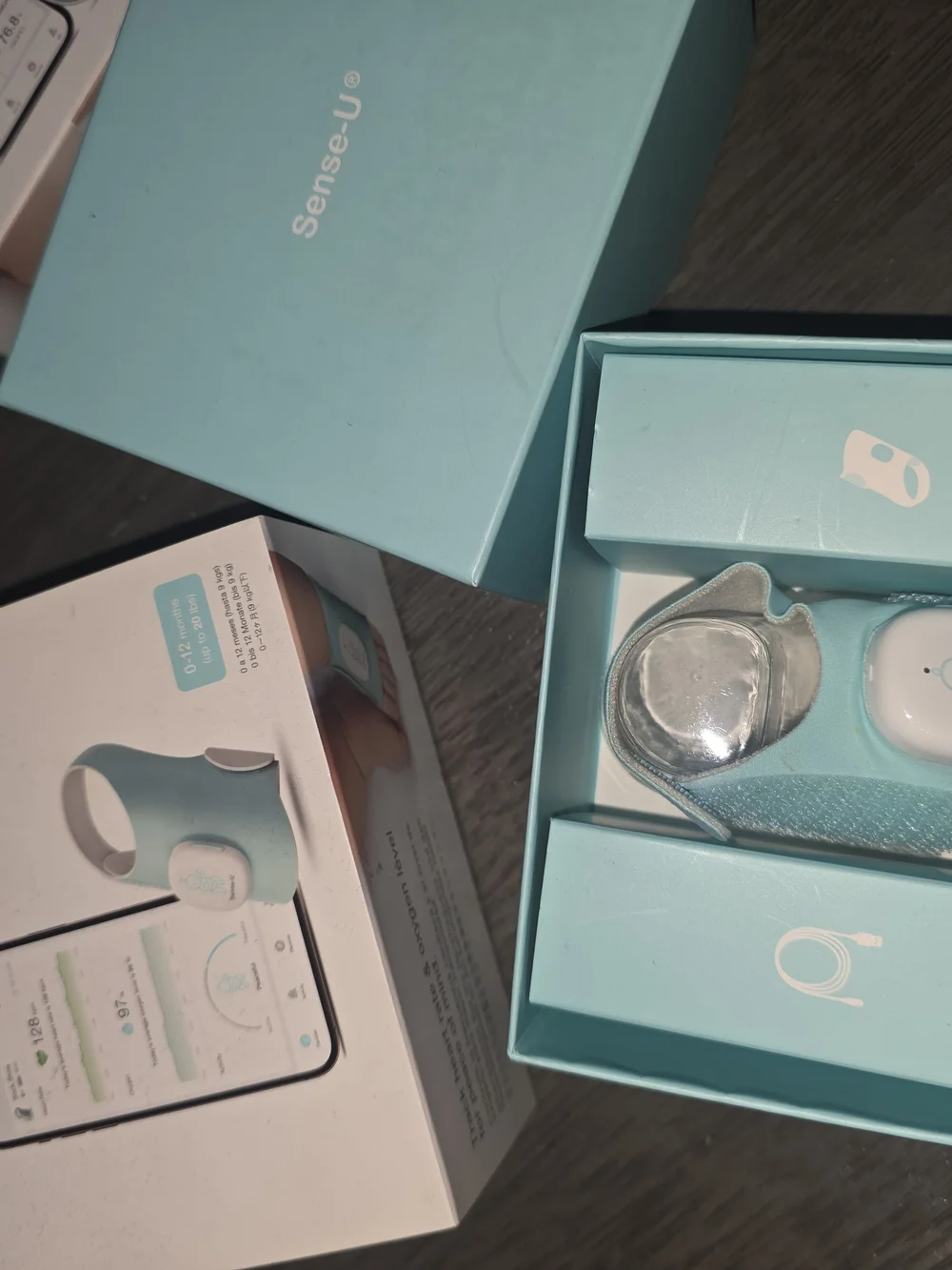 Baby Monitor Wearable in Light Blue - Smart Infant Monitor